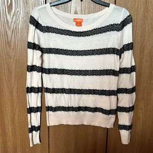 Joe B striped long sleeve sweater